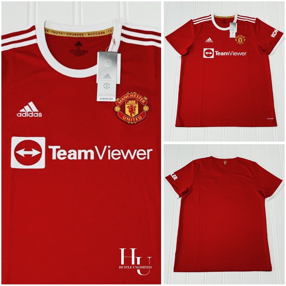Adidas Manchester United 21/22 Home AeroReady Stadium Soccer Jersey Men’s XL